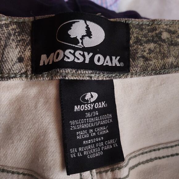 Mossy Oak Colorado Mountain Country Men's Camo Print Jeans Hunting Size 36X34 - Picture 7 of 8